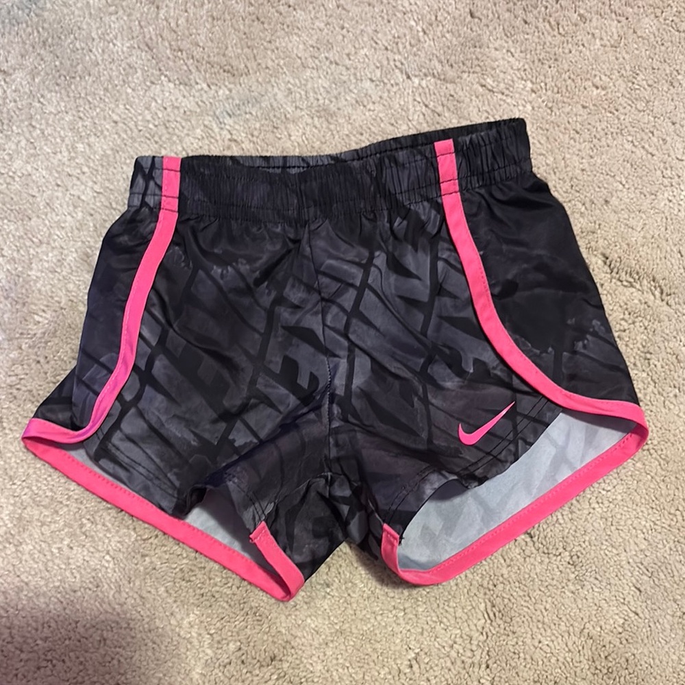 Nike Black and Pink Athletic Shorts Lightweight Design
